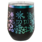 Polar Camel 12 oz. Black/Prism Stemless Wine Tumbler